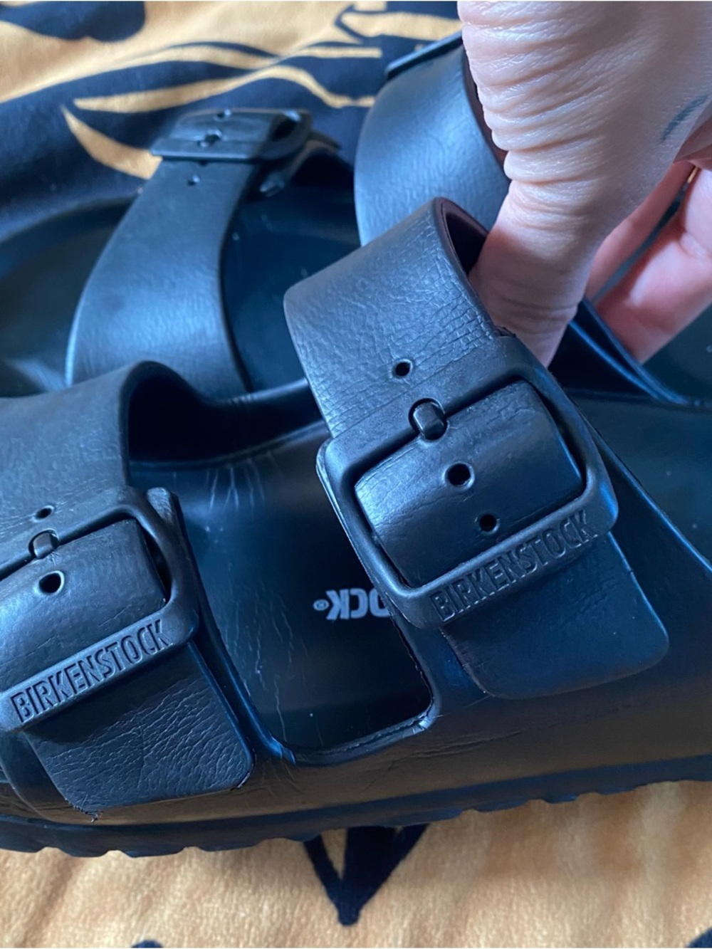 Birkenstock Black Eva Slide Sandals - Picture 8 of 9